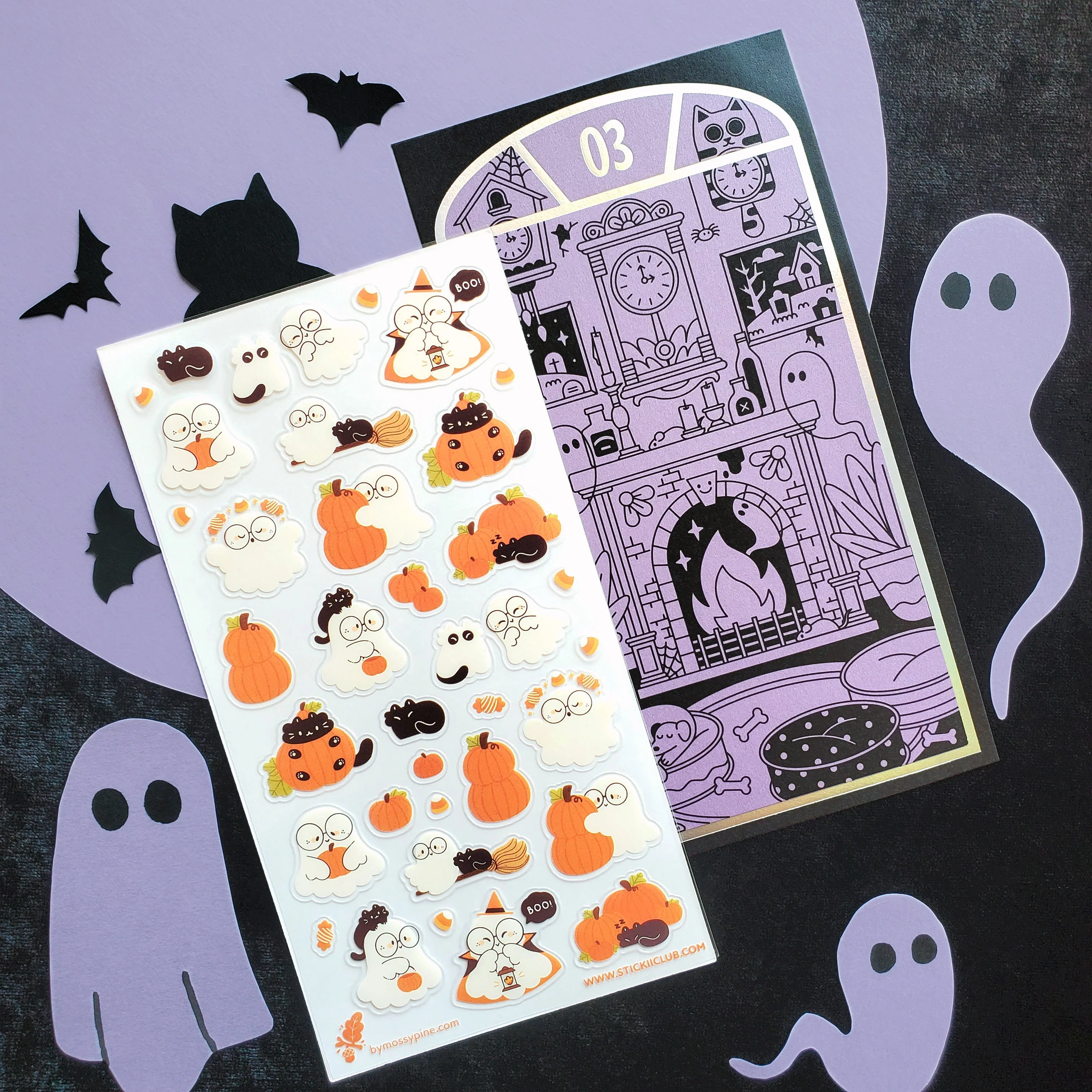 2025 HALLOWEEN ADVENT STICKER CALENDAR - HAUNTED MANSION - Image 3