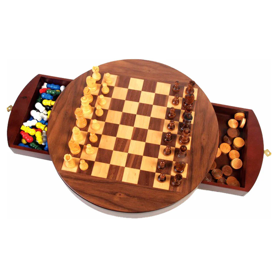3 IN 1 ROUND CLASSIC GAME SET - Image 2