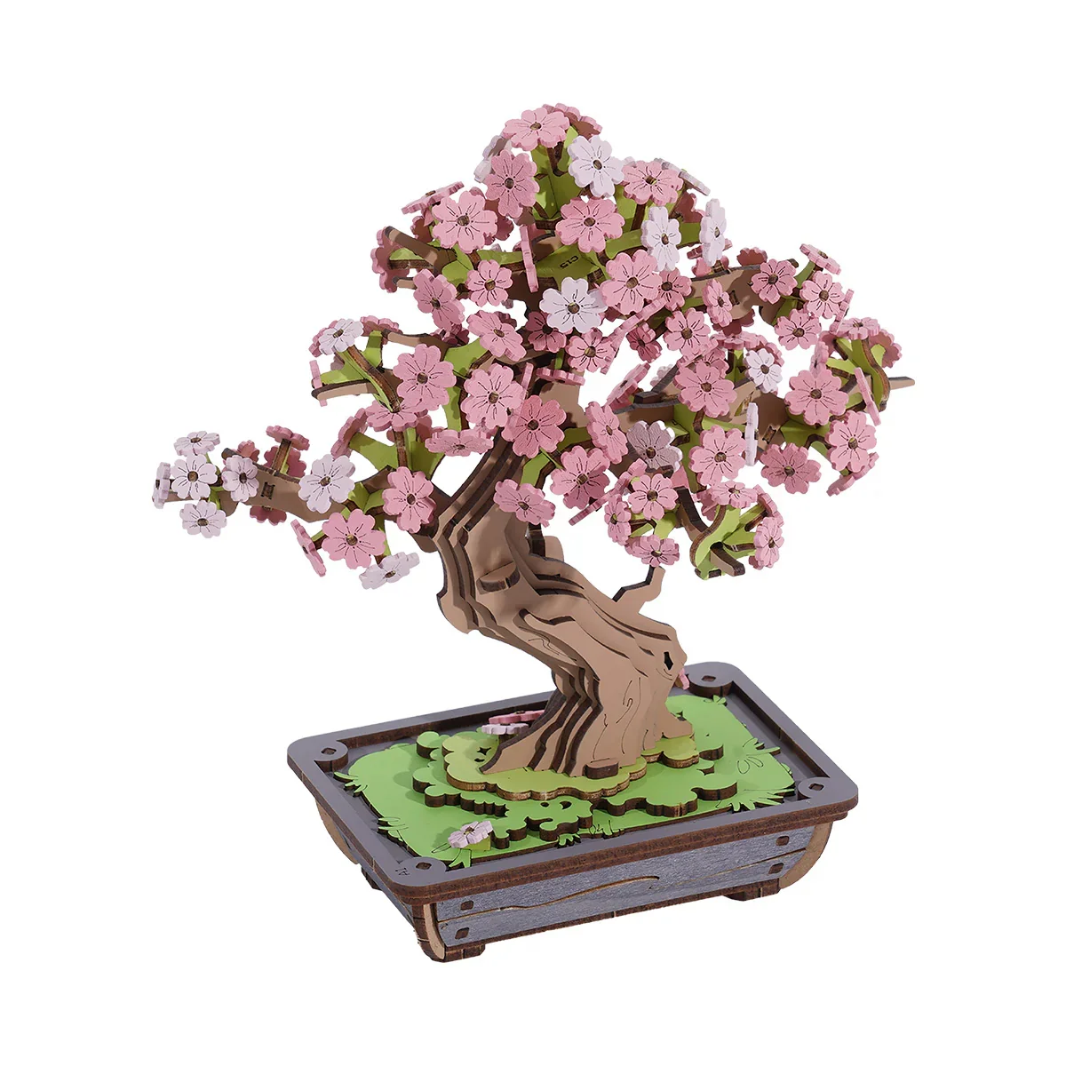 3D WOODEN FLOWER PUZZLE: SAKURA BONSAI - Image 3