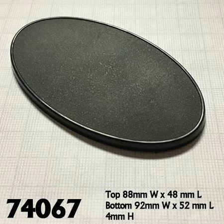 90MM X 52MM OVAL GAMING BASE