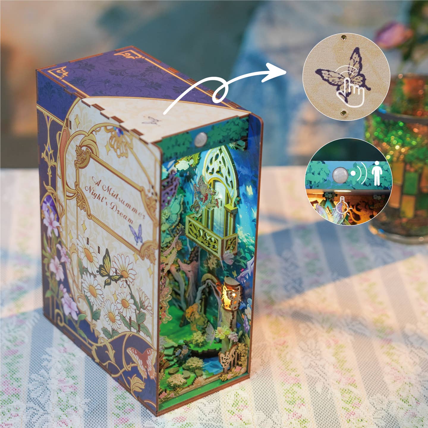 A MIDSUMMER NIGHT’S DREAM 3-D WOODEN MINIATURE BOOK NOOK KIT - Image 2