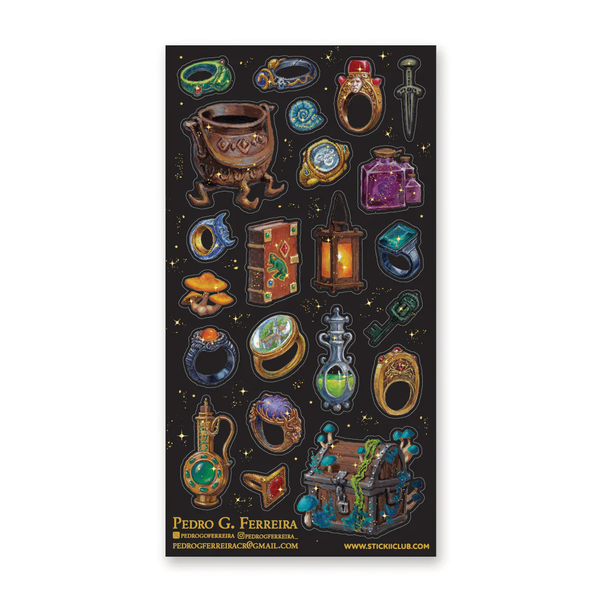 ARCANE TREASURES STICKER SHEET