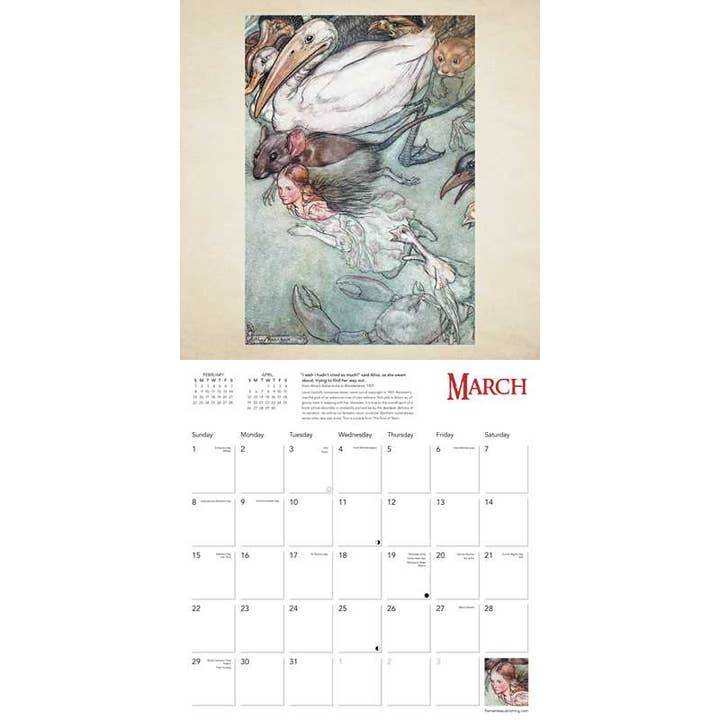 ARTHUR RACKHAM 2026 WALL CALENDAR - Image 3