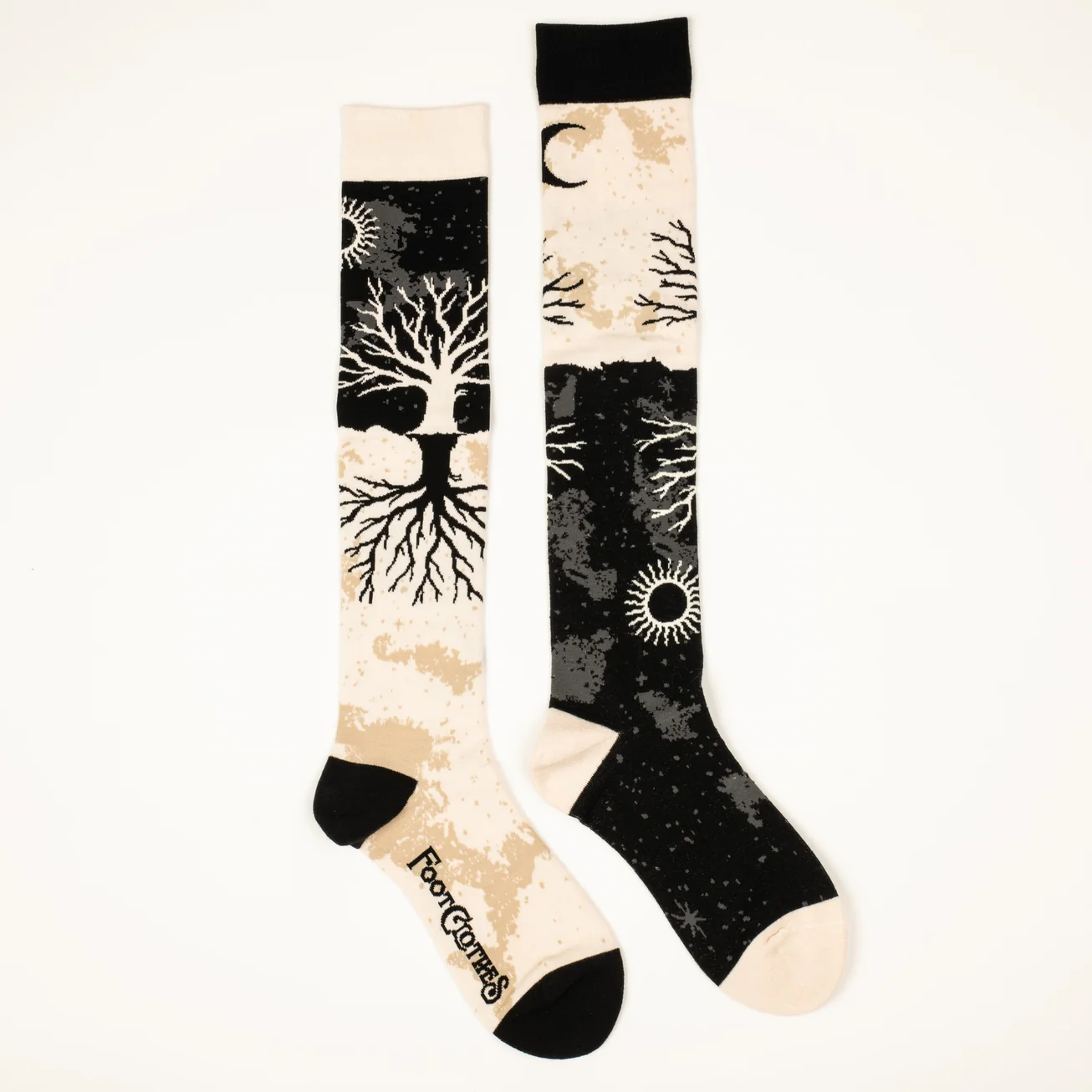AS ABOVE SO BELOW TREE KNEE HIGH SOCKS BY FOOTCLOTHES