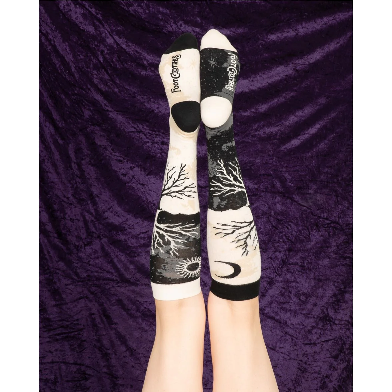 AS ABOVE SO BELOW TREE KNEE HIGH SOCKS BY FOOTCLOTHES - Image 4