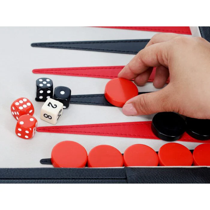 BACKGAMMON 21" TOURNAMENT, BLACK TRAVEL ATTACHE - Image 2