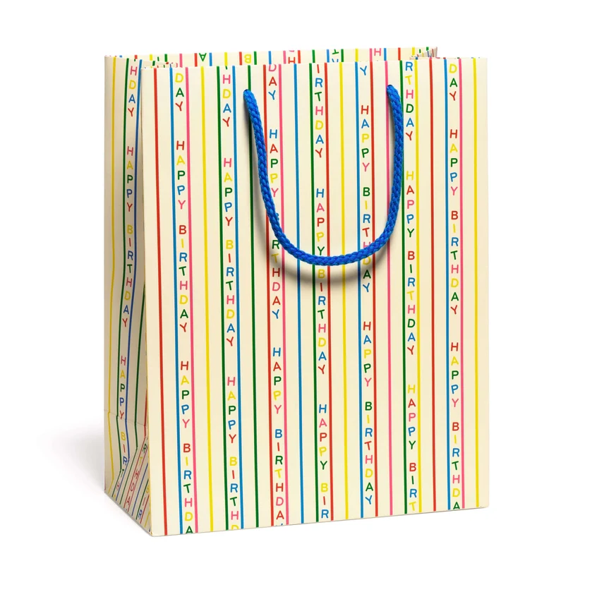 BIRTHDAY STRIPES GIFT BAG