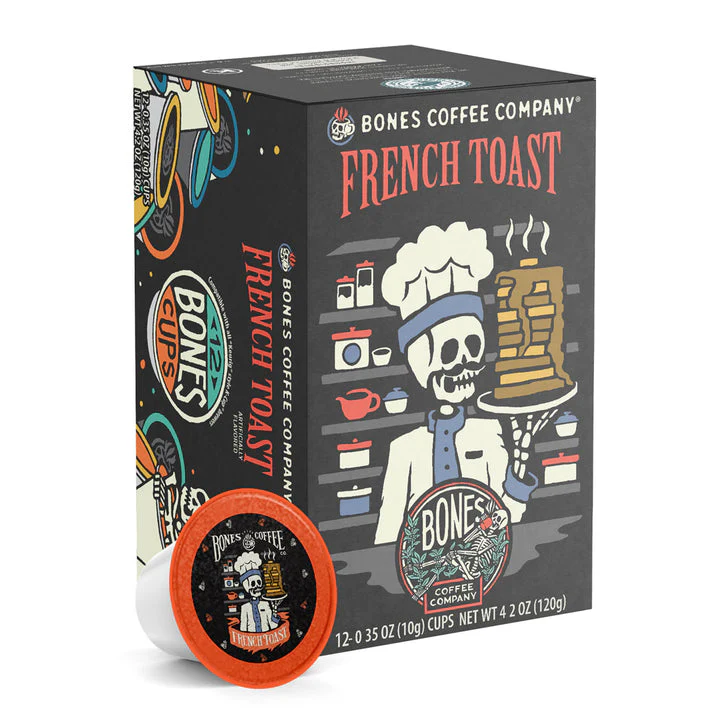 BONES COFFEE FRENCH TOAST 12CT CUPS