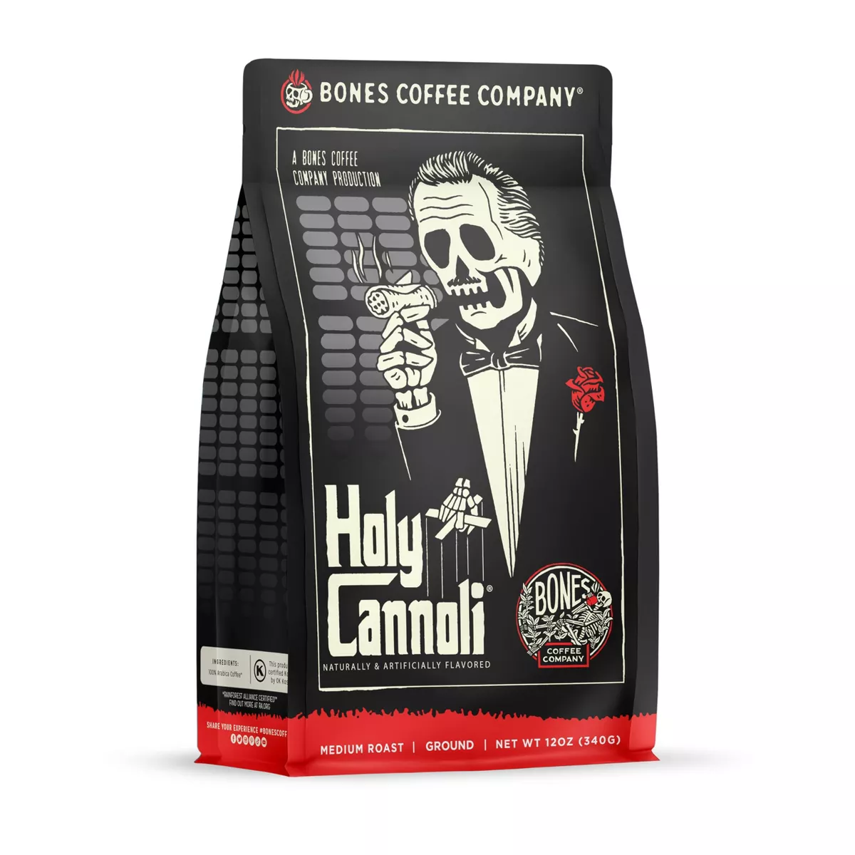 BONES COFFEE HOLY CANNOLI 12OZ GROUND COFFEE