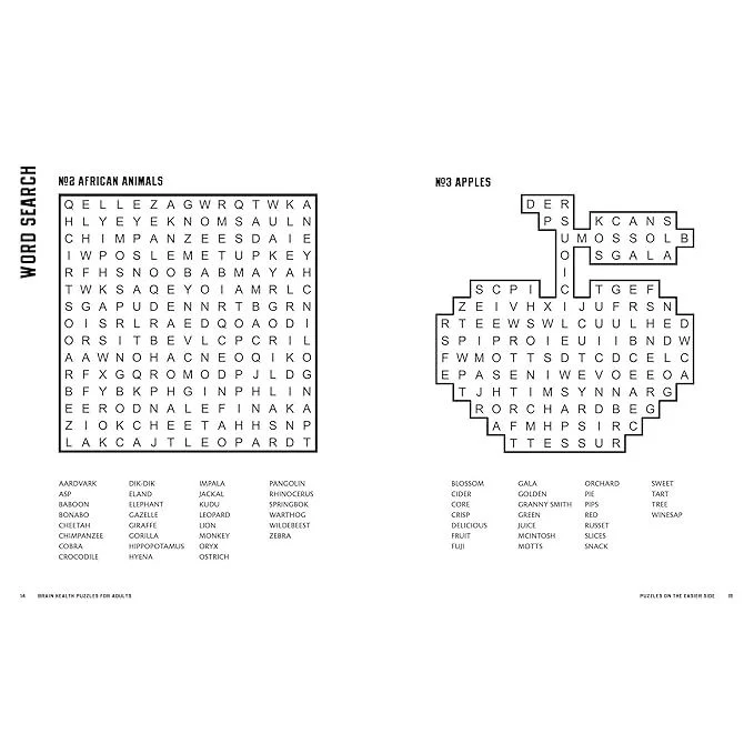 BRAIN HEALTH PUZZLES FOR ADULTS: CROSSWORDS, SUDOKU, AND OTHER PUZZLES THAT GIVE THE BRAIN THE EXERCISE IT NEEDS - Image 4