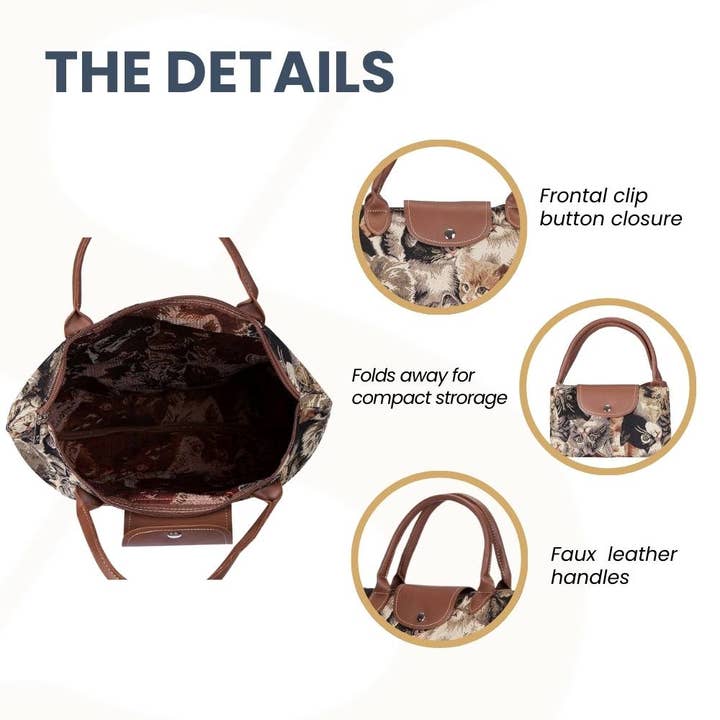 CAT FOLDAWAY TOTE BAG - Image 4