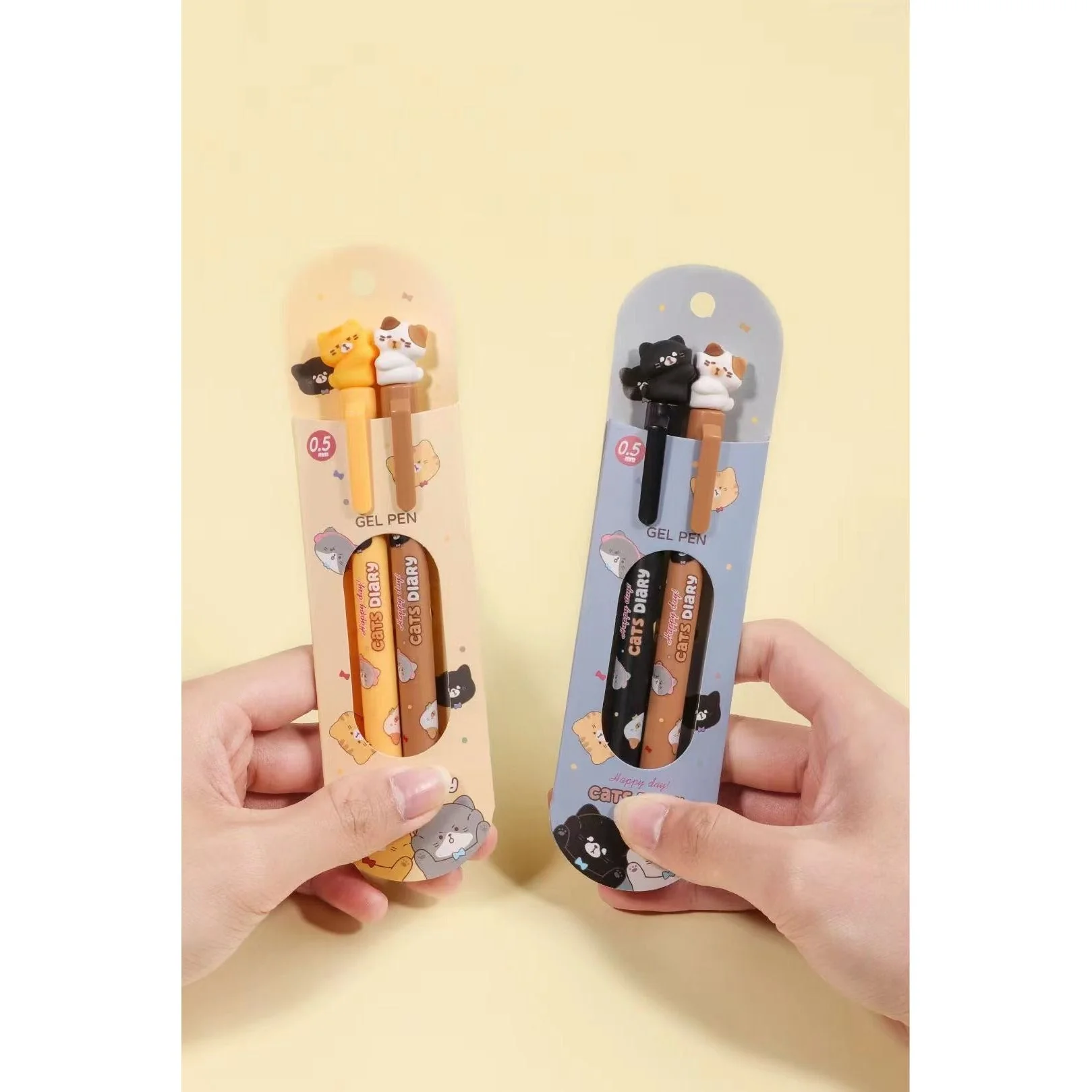 CATS DIARY DOUBLE PACK GEL PEN - Image 2