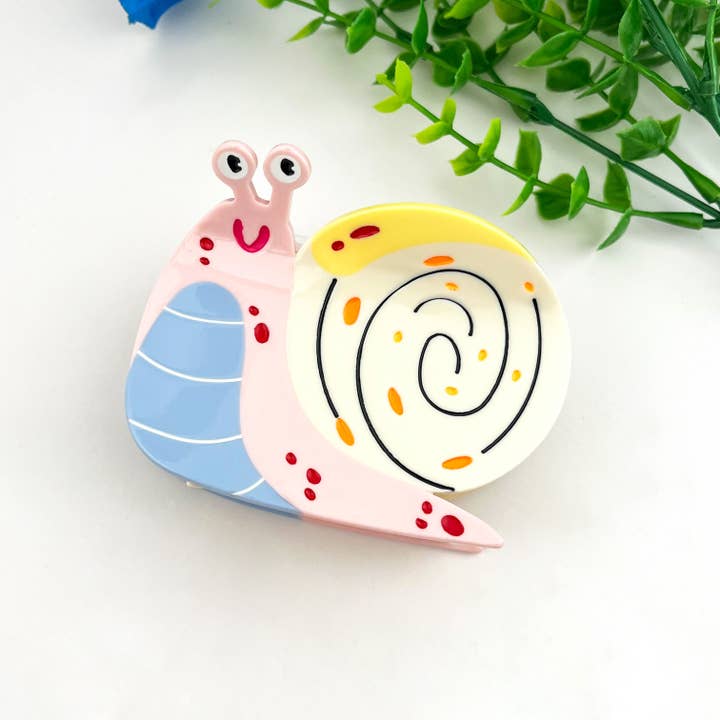 COLORFUL SNAIL HAIR CLIP