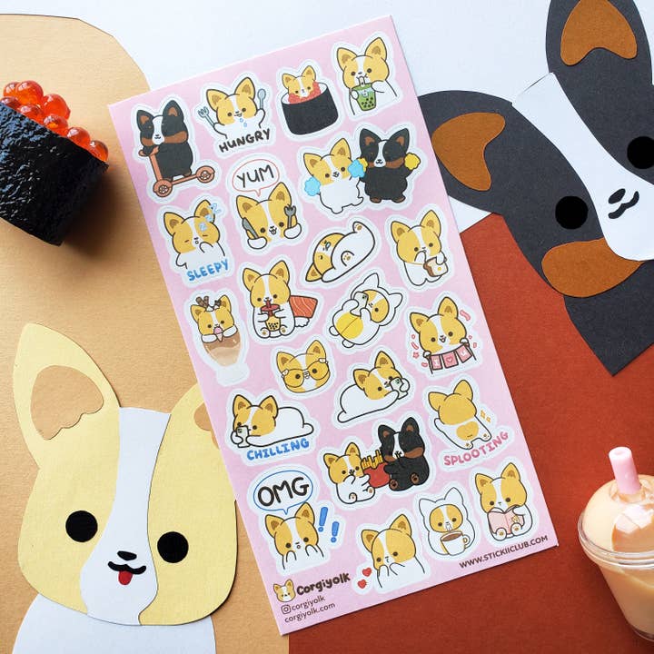 CORGI CUTIES STICKER SHEET - Image 2