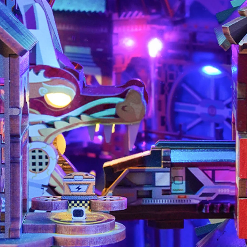 CYBER CITY 3D PUZZLE BOOK NOOK KIT - Image 5