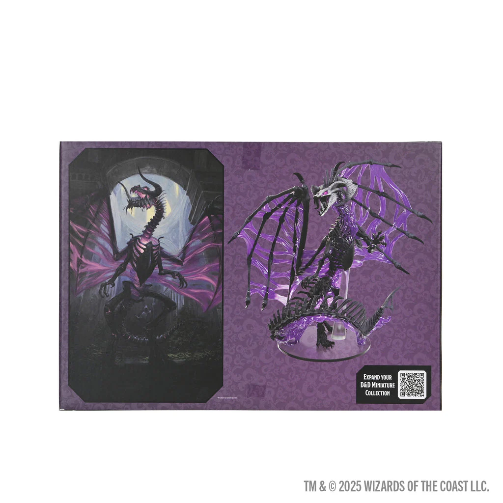 D&D BLACK DRACOLICH PREPAINTED MINIATURE - Image 2