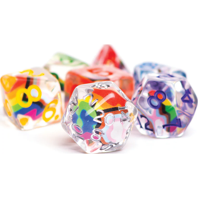 D&D PROGRESSIVE PRIDE DICE SET
