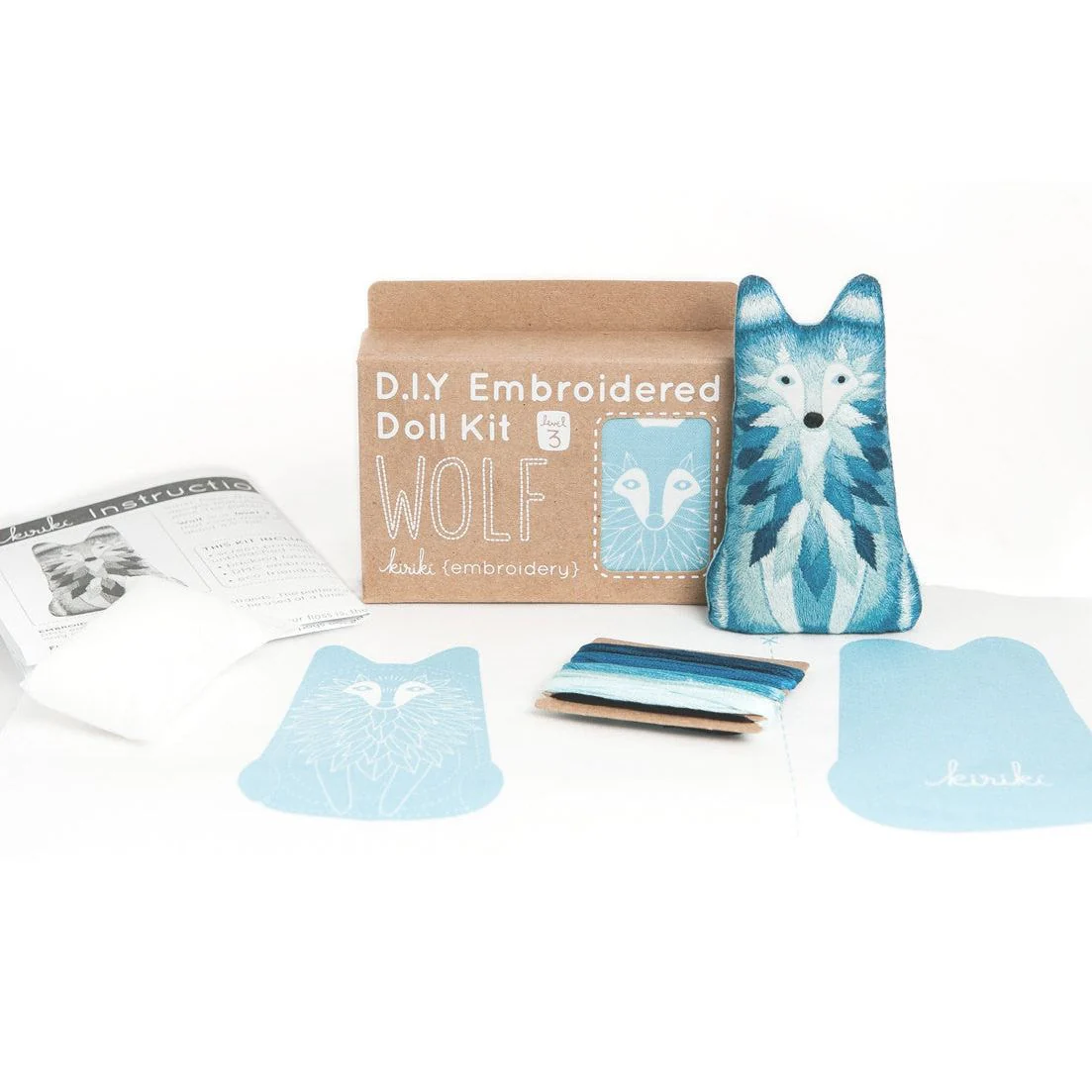 D.I.Y. WOLF EMBROIDERED DOLL KIT - Image 2
