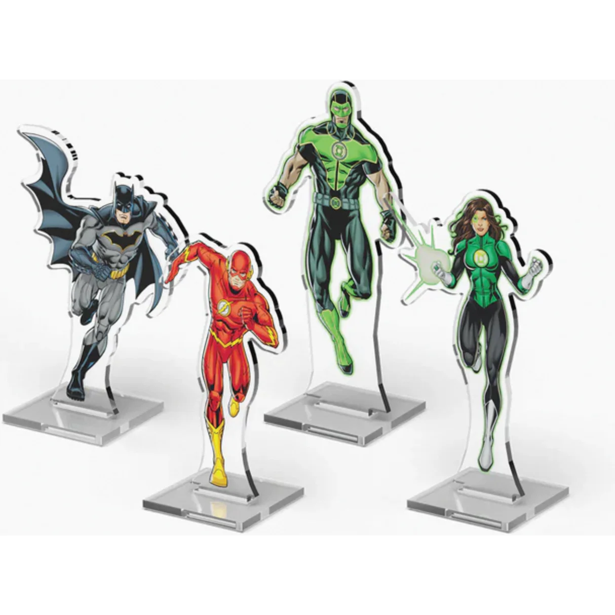 DC DECKBUILDING 2D STANDEES: PACK 1 BATMAN, THE FLASH, SIMON BAZ, JESSICA CRUZ
