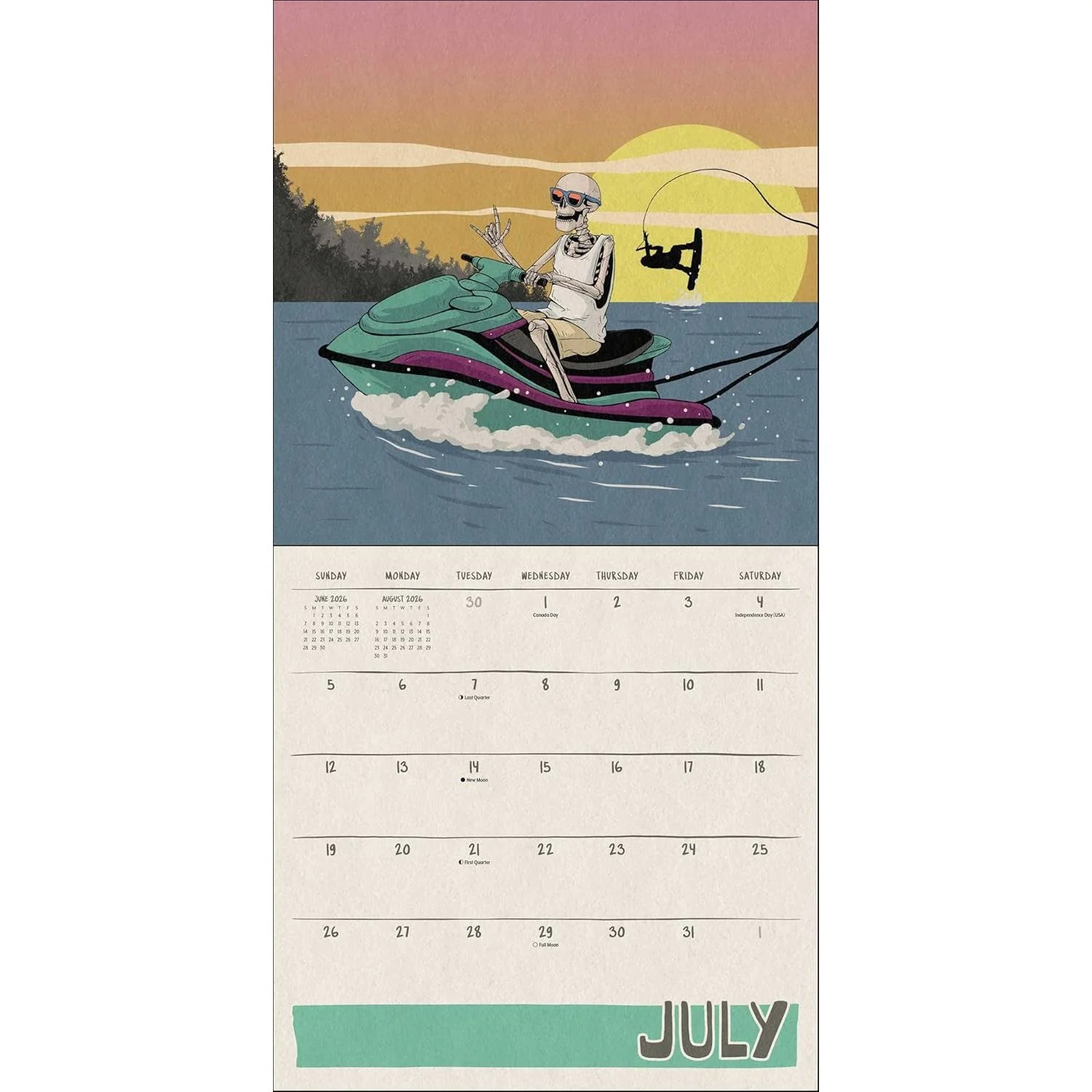 DEATH TAKES A HOLIDAY WALL CALENDAR 2026 - Image 3