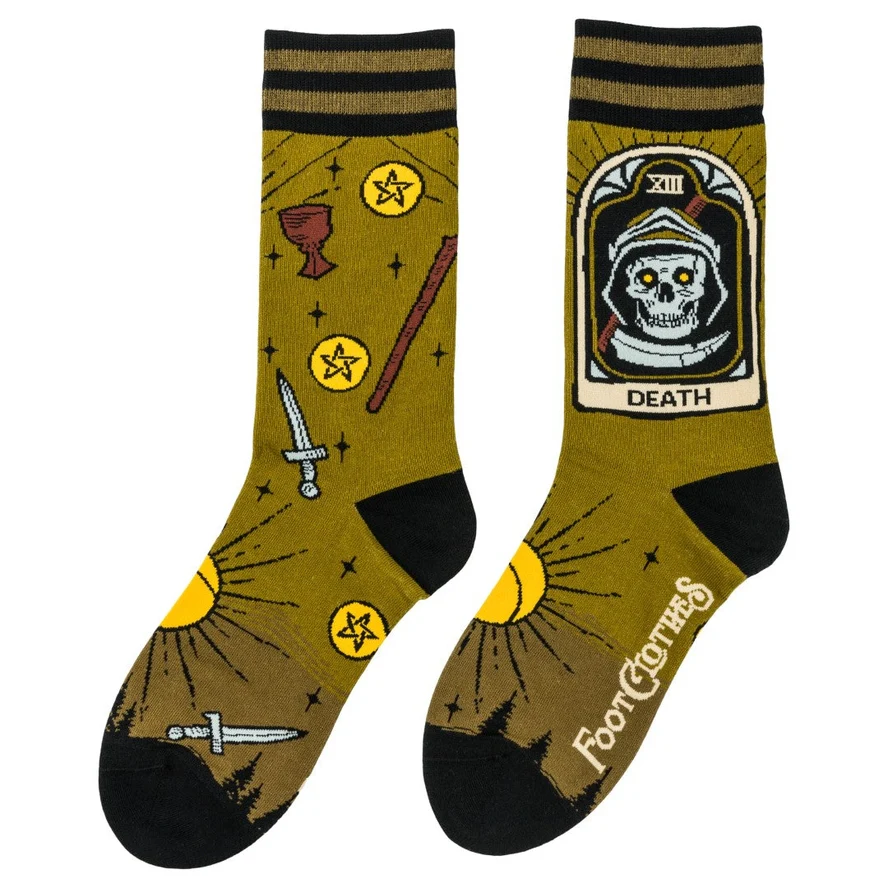 DEATH TAROT NOUVEAU CREW SOCKS BY FOOTCLOTHES - Image 2