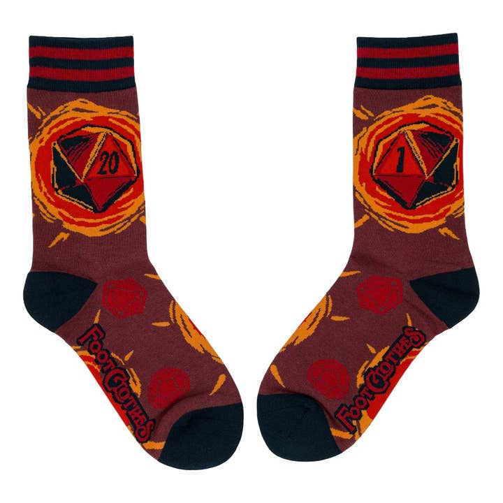 DICE OF DESTINY CREW SOCKS BY FOOTCLOTHES - Image 3