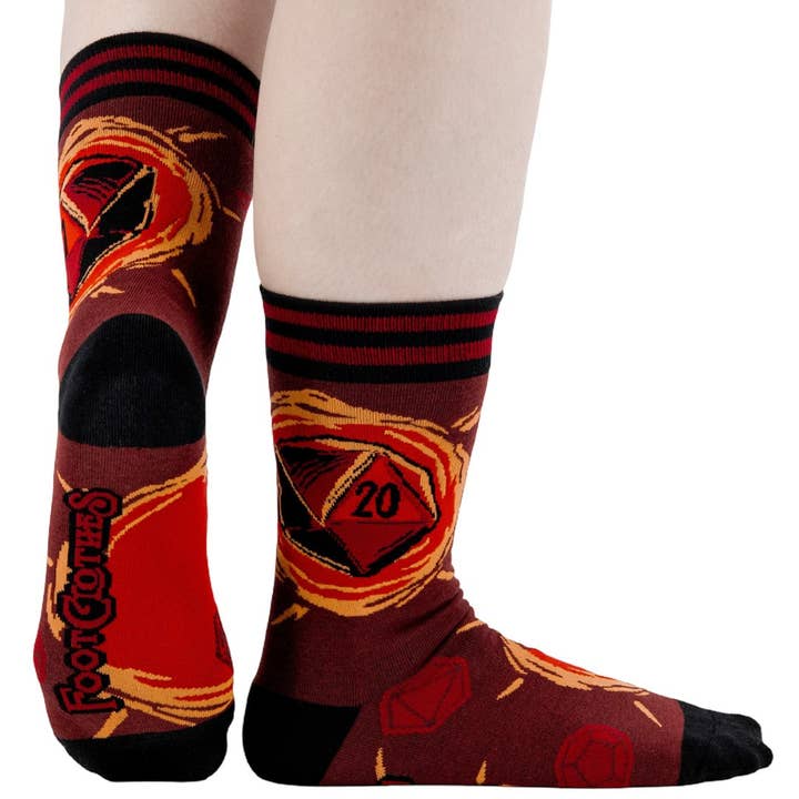 DICE OF DESTINY CREW SOCKS BY FOOTCLOTHES - Image 4