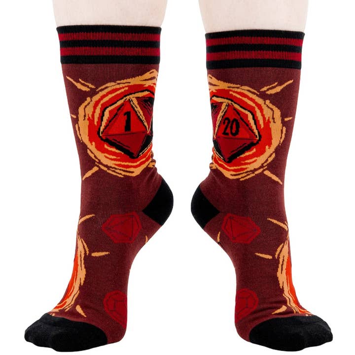 DICE OF DESTINY CREW SOCKS BY FOOTCLOTHES - Image 5