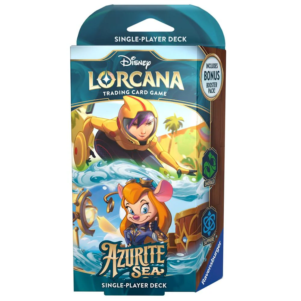 DISNEY LORCANA AZURITE SEA STARTER DECK (EMERALD & SAPPHIRE)