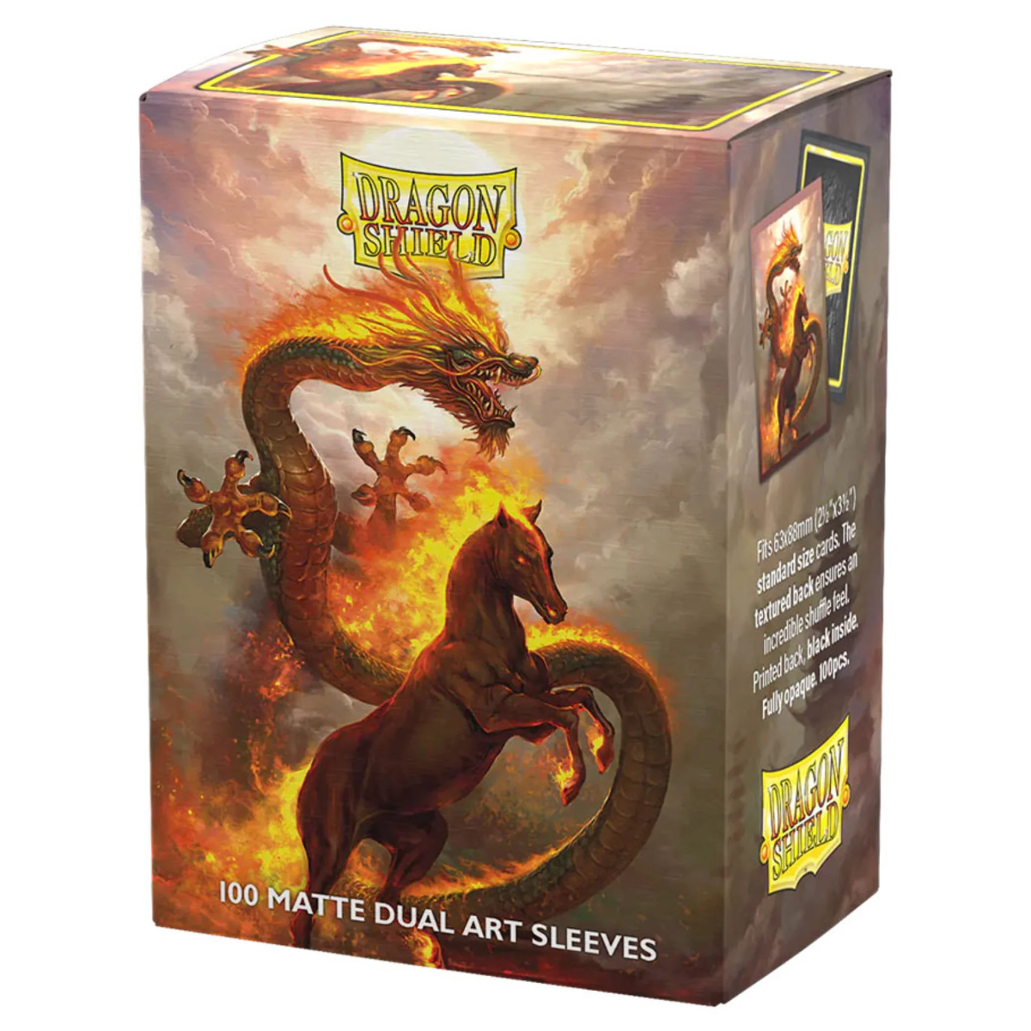 DRAGON SHIELD: MATTE DUAL ART SLEEVES FIRE HORSE