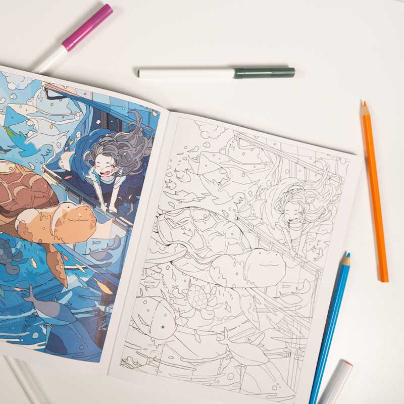 DREAMS OF MANGA: A MAGICAL COLORING BOOK - Image 2