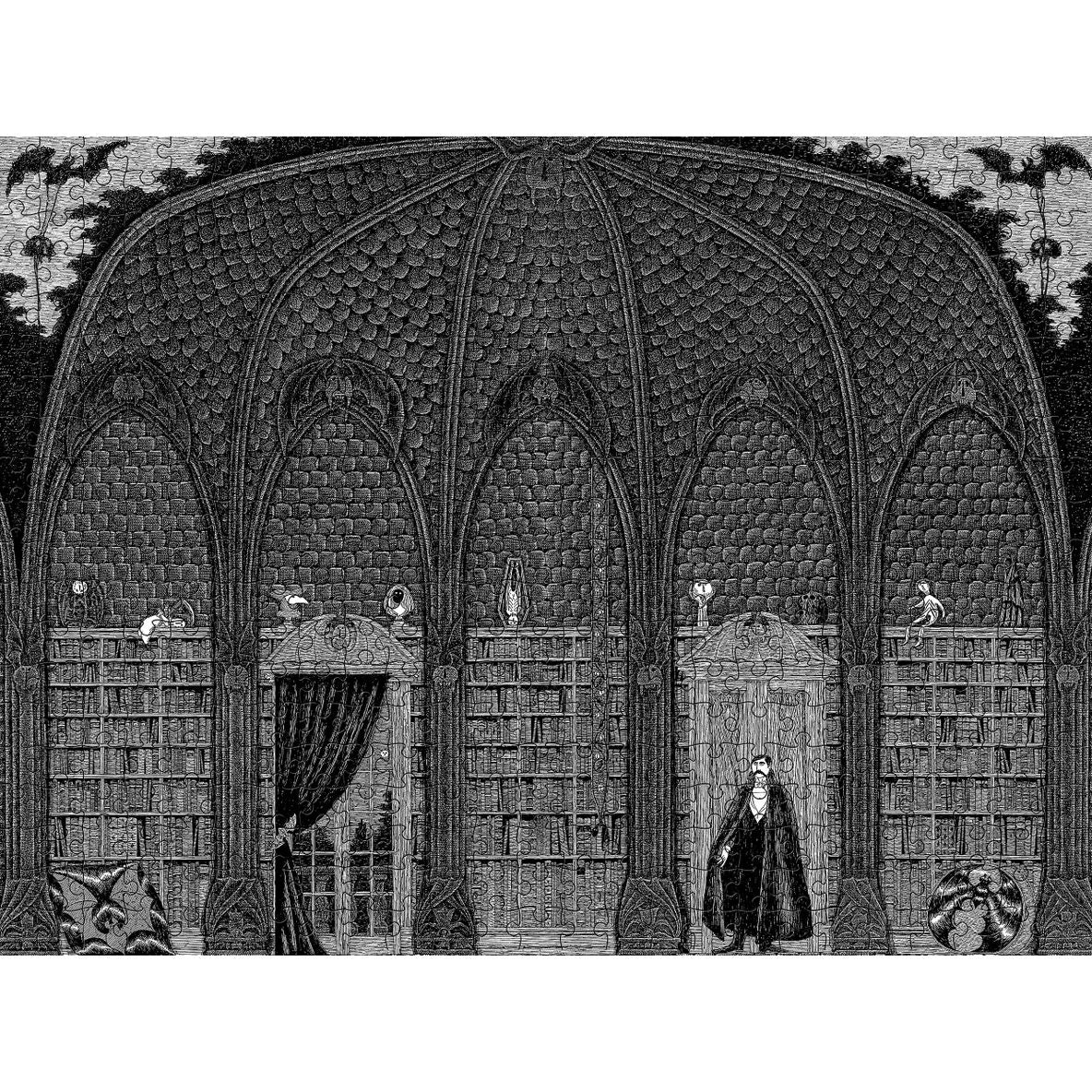 EDWARD GOREY DRACULA IN DR. SEWARD'S LIBRARY 500PC PUZZLE - Image 2