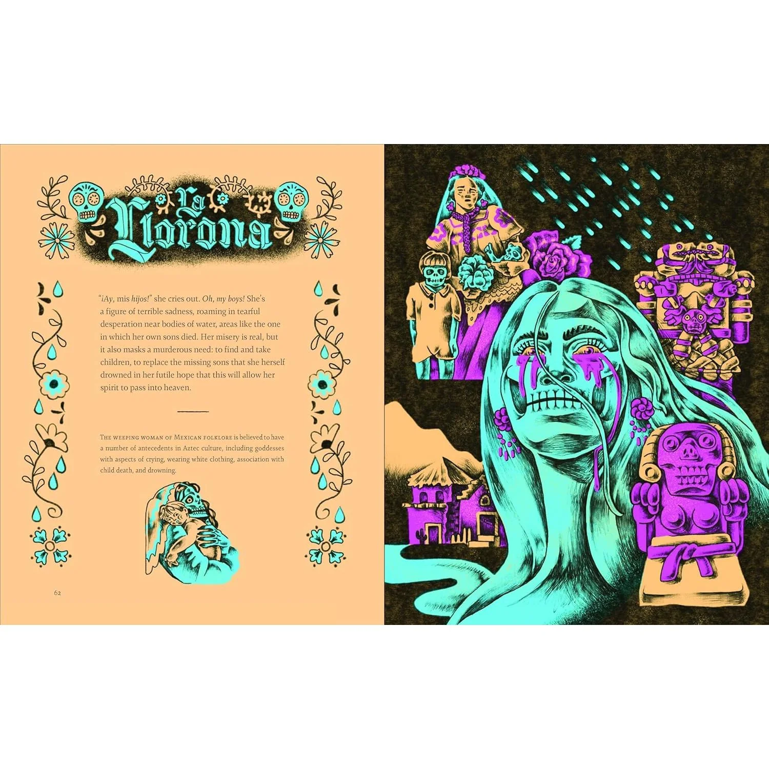 EERIE LEGENDS: AN ILLUSTRATED EXPLORATION OF CREEPY CREATURES. THE PARANORMAL, AND FOLKLORE FROM AROUND THE WORLD BY RICARDO DISENO - Image 4