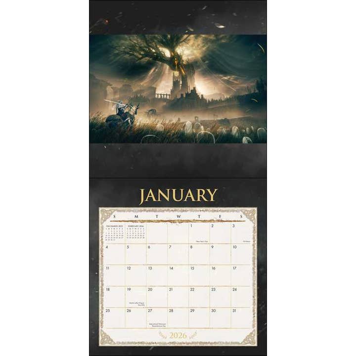 ELDEN RING: SHADOW OF THE ERDTREE 2026 WALL CALENDAR BY BANDAI NAMCO ENTERTAINMENT - Image 2