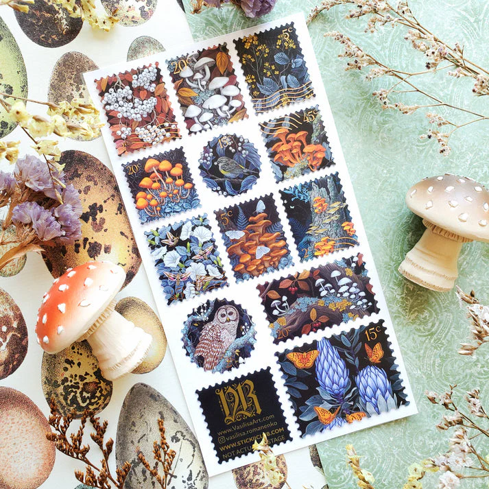 ENCHANTED FOREST BLOOMS STICKER SHEET - Image 2