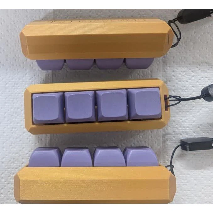 FOUR KEY CLICKER PURPLE & GOLD CLICKER