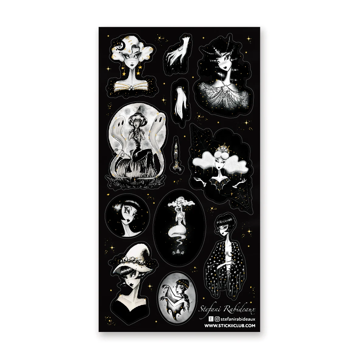 GLAM GHOULS STICKER SHEET
