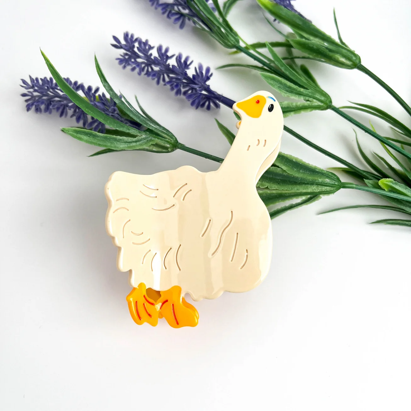GOOSE HAIR CLAW CLIP