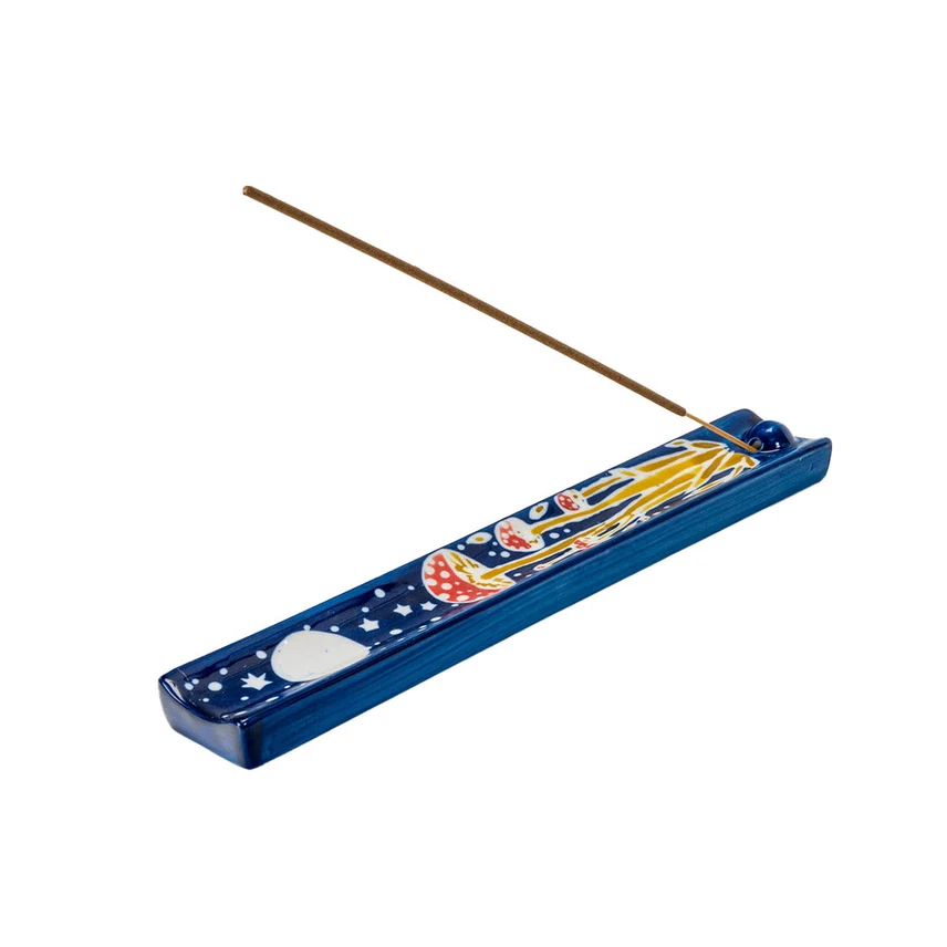 HAND PAINTED TOADSTOOL CERAMIC INCENSE HOLDER - Image 3
