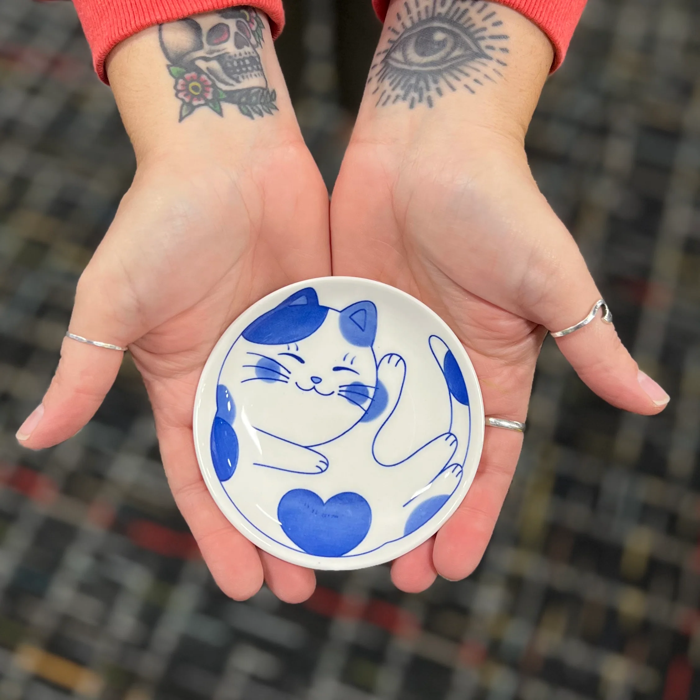 CALICO CHONKER CAT TRINKET DISH
