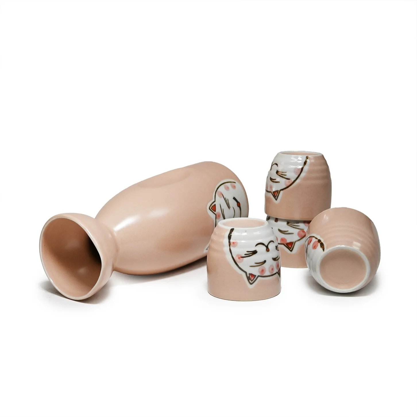 HAPPY CAT PINK SAKE SET - Image 3