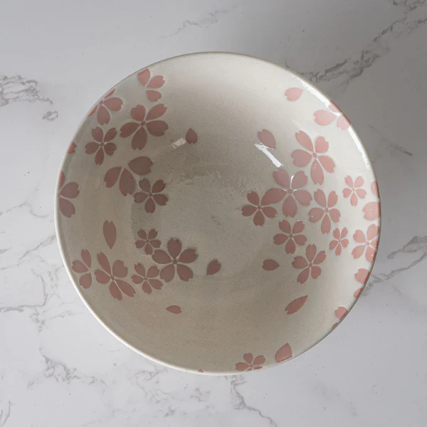 HASUI SAKURA WHITE 14oz PORCELAIN BOWL - Image 2