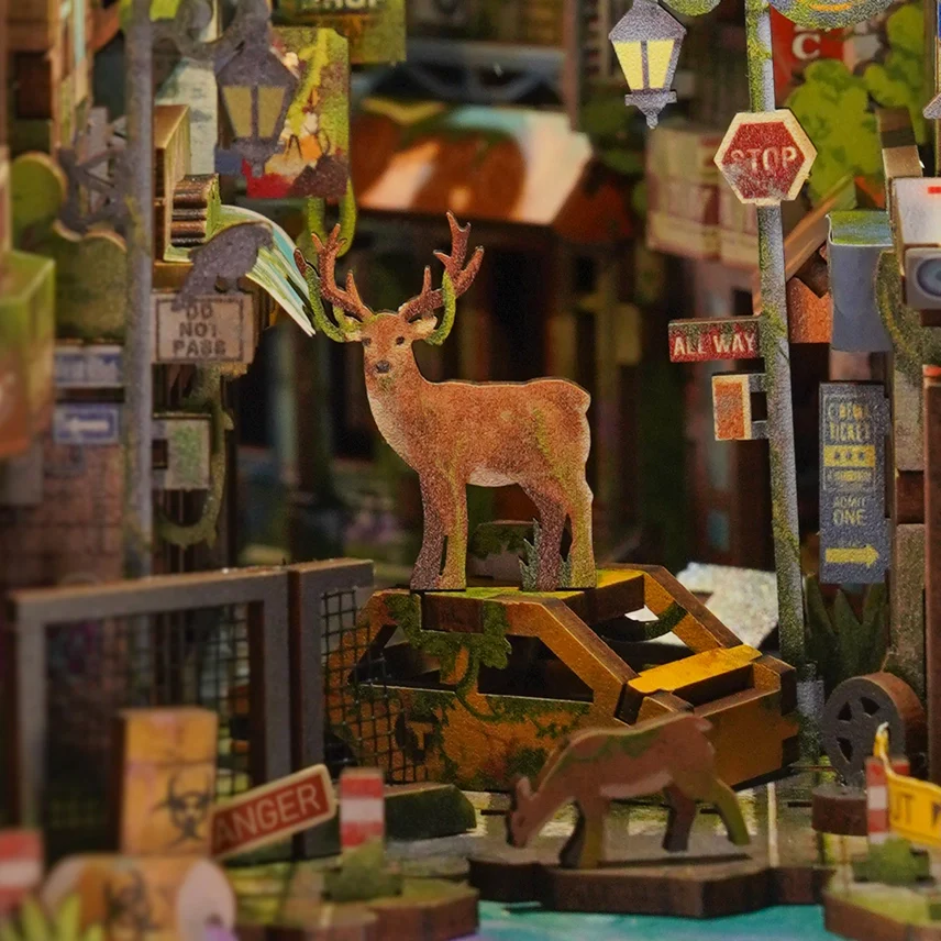 HAVEN ZERO 3-D WOODEN MINIATURE BOOK NOOK KIT - Image 3