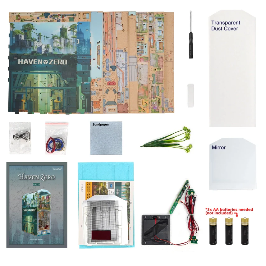 HAVEN ZERO 3-D WOODEN MINIATURE BOOK NOOK KIT - Image 5