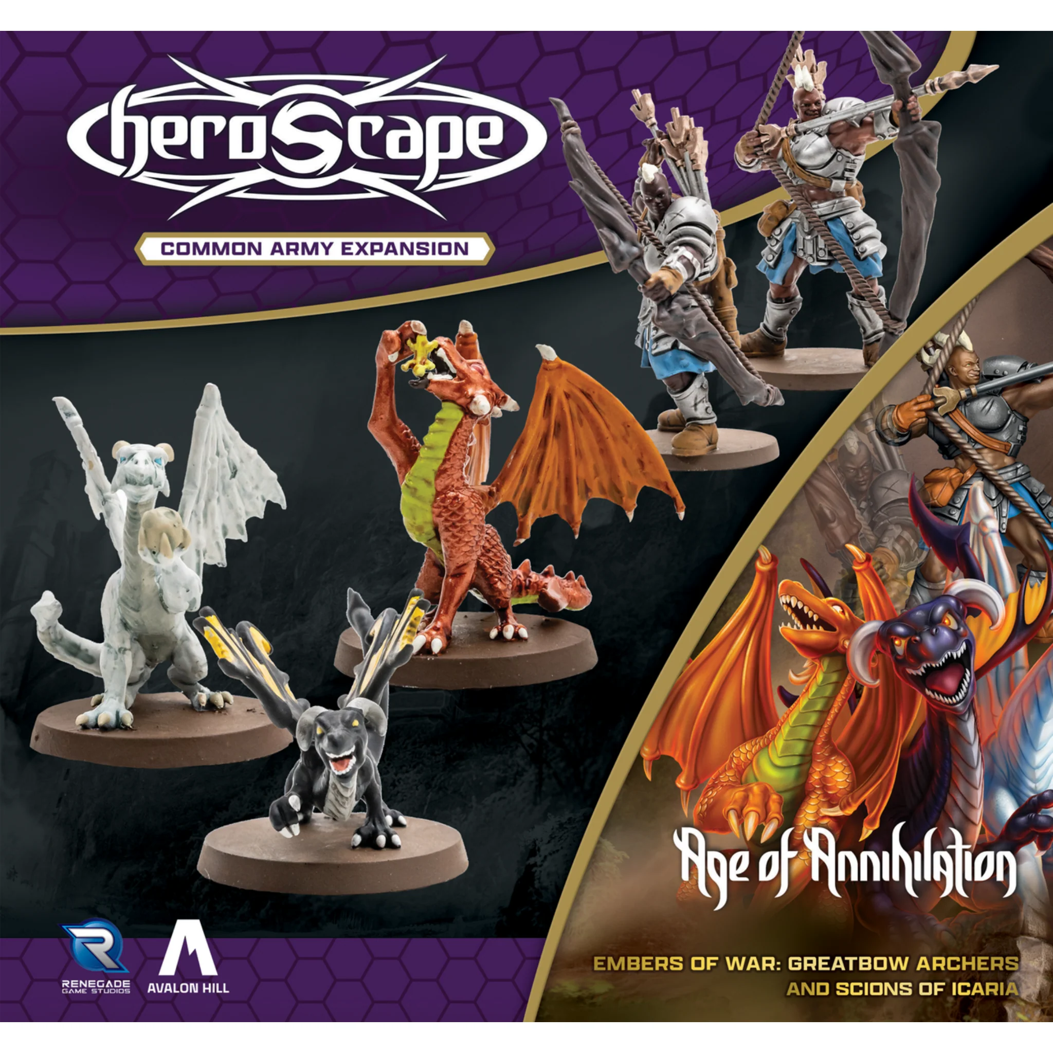 HEROSCAPE GREATBOW ARCHERS & SCIONS OF ICARIA COMMON ARMY EXPANSION