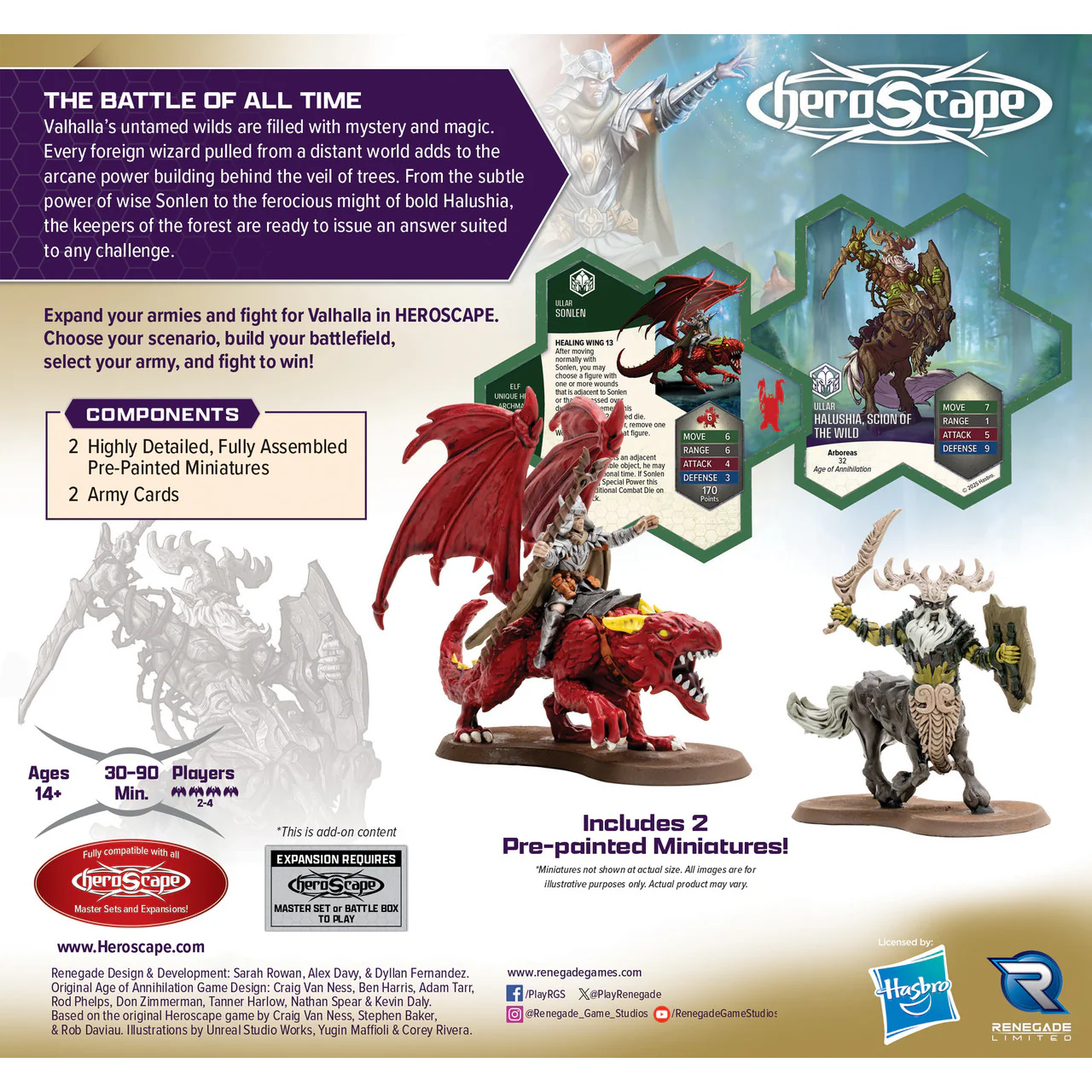 HEROSCAPE RISING TIDE - SONLEN & HALUSHIA, SCION OF THE WILD PREMIUM PAINTED EDITION - Image 2