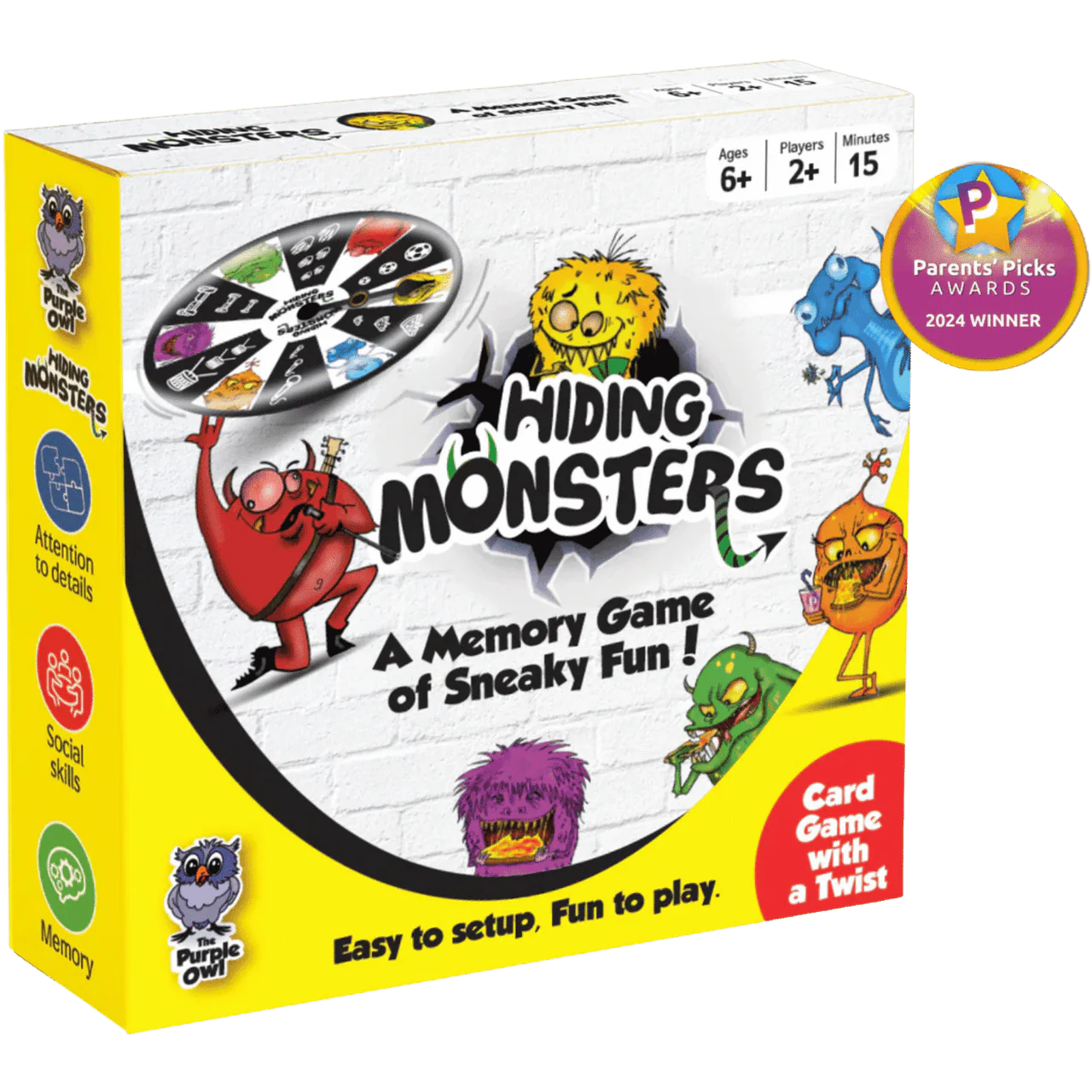 HIDING MONSTERS MEMORY GAME