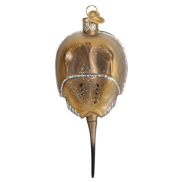 HORSEHSOE CRAB GLASS HOLIDAY ORNAMENT - Image 2