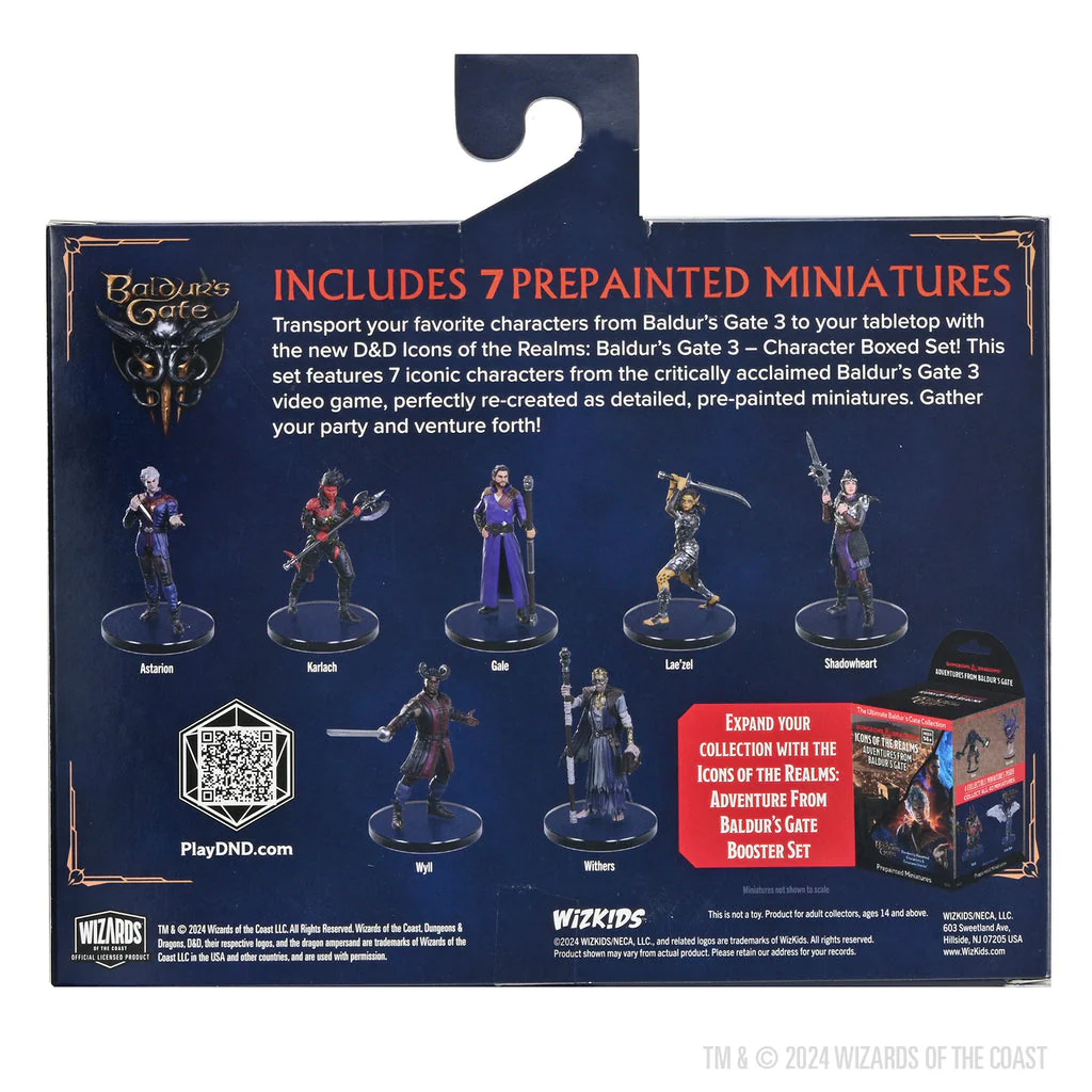 ICONS OF THE REALMS BALDUR'S GATE 3 CHARACTER BOXED SET DUNGEONS AND DRAGONS - Image 2