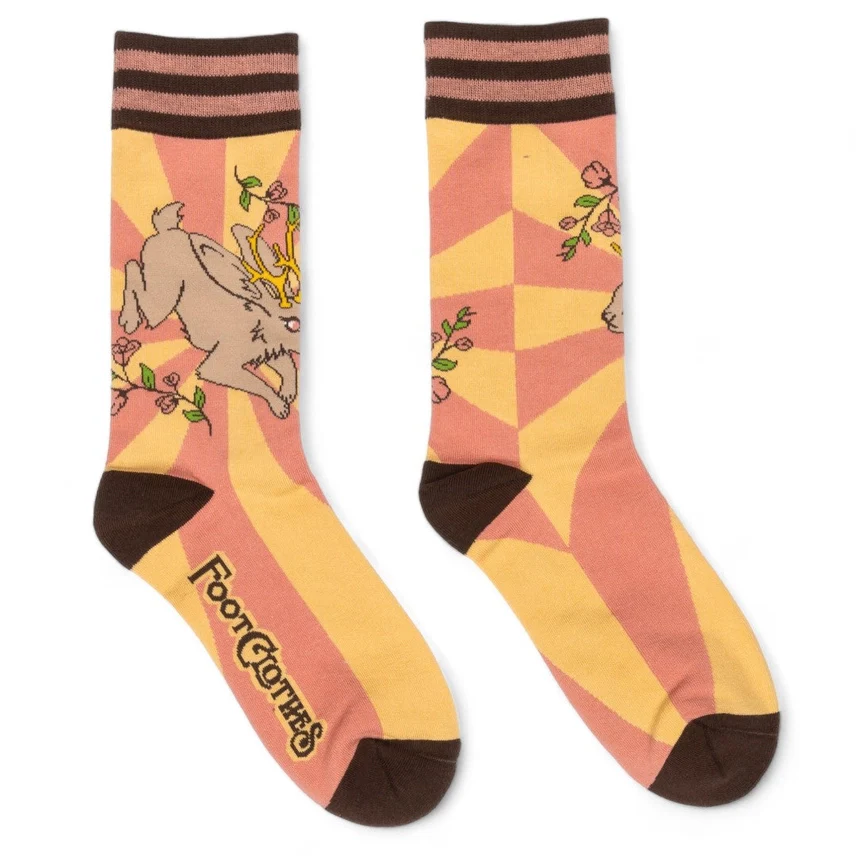 JACKALOPE CREW SOCKS BY FOOTCLOTHES